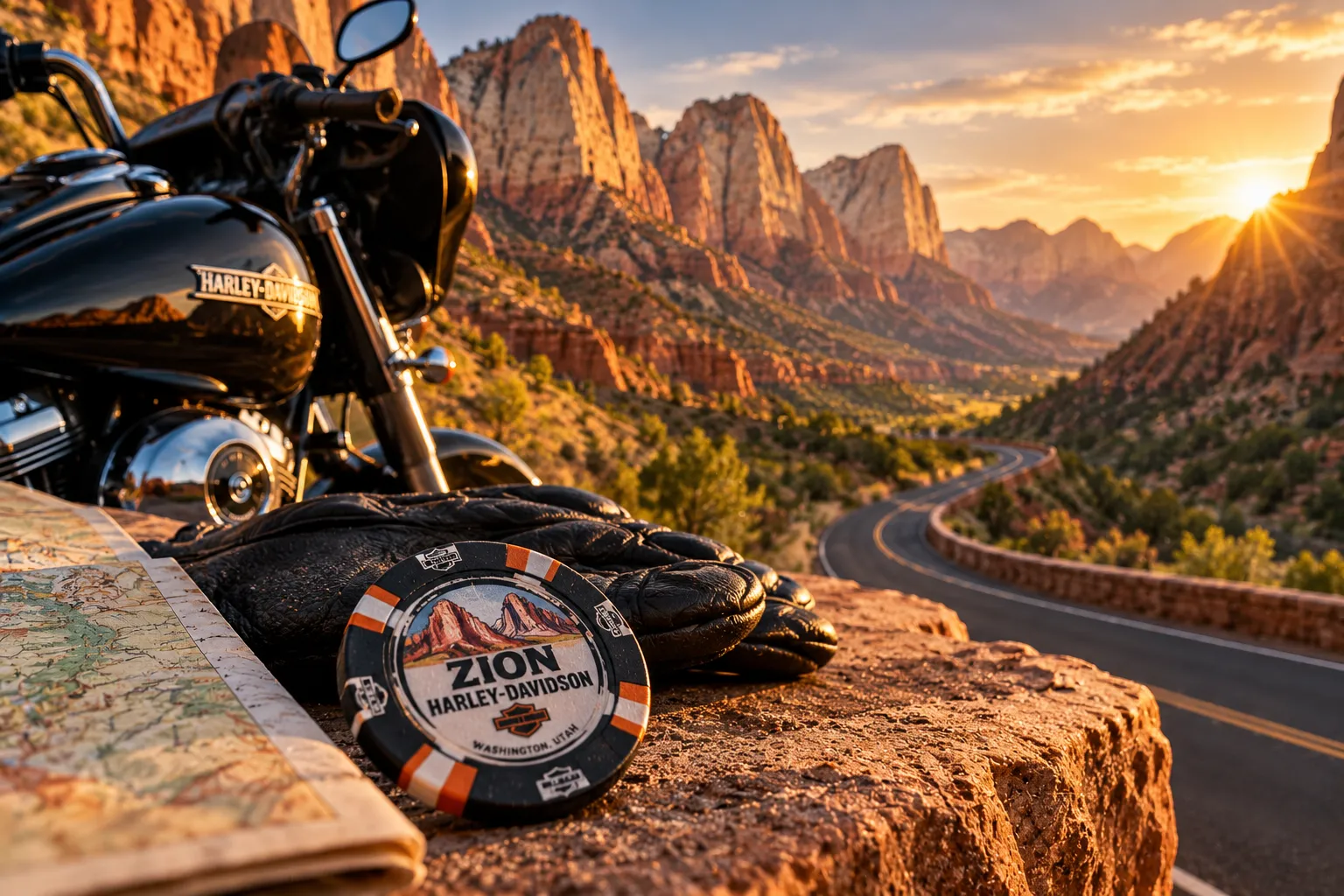 Zion at golden hour